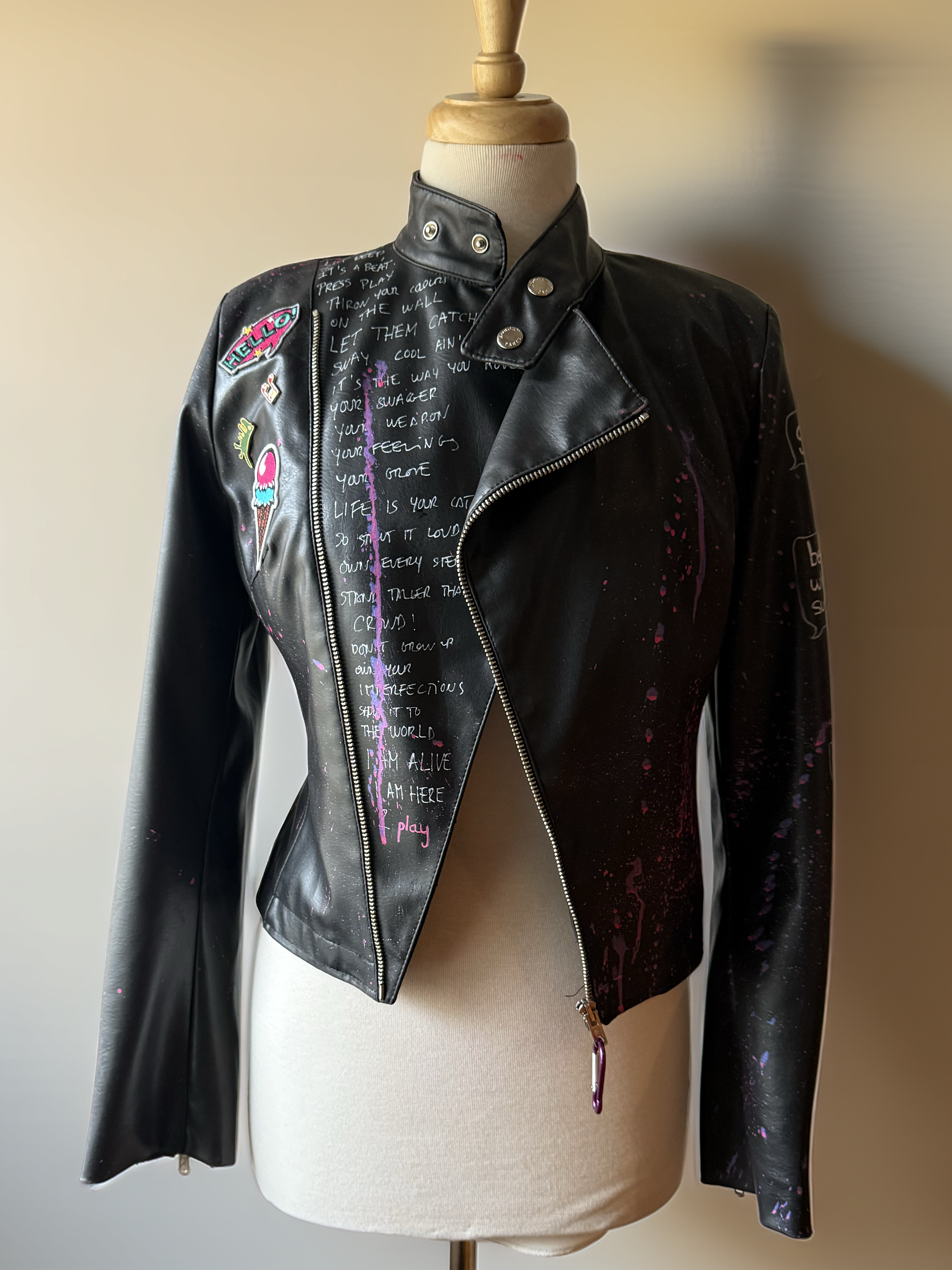 BRING THE PLAY II VEGAN LEATHJER JACKET