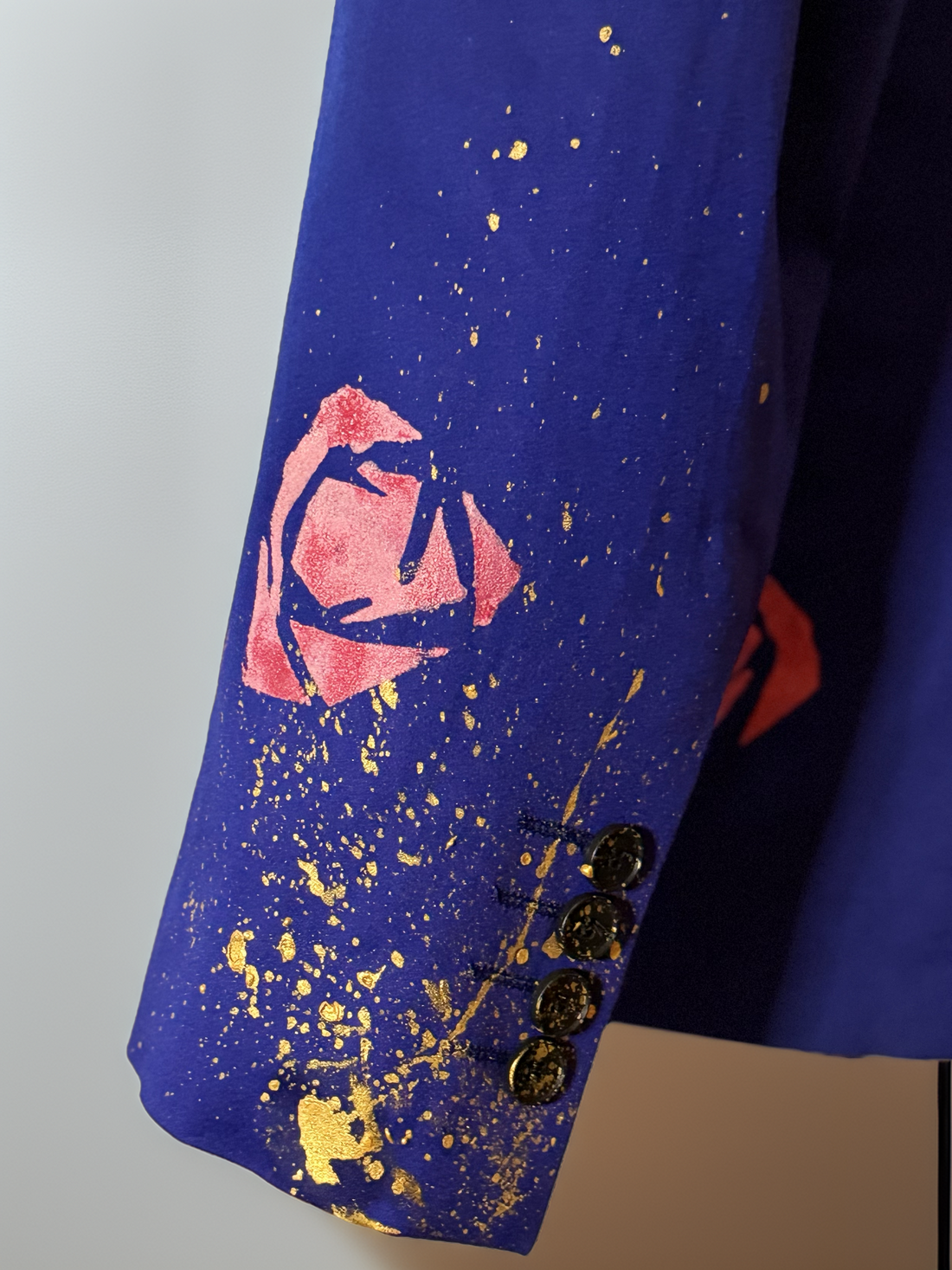 Blue “Fragile Handle with Play” Blazer