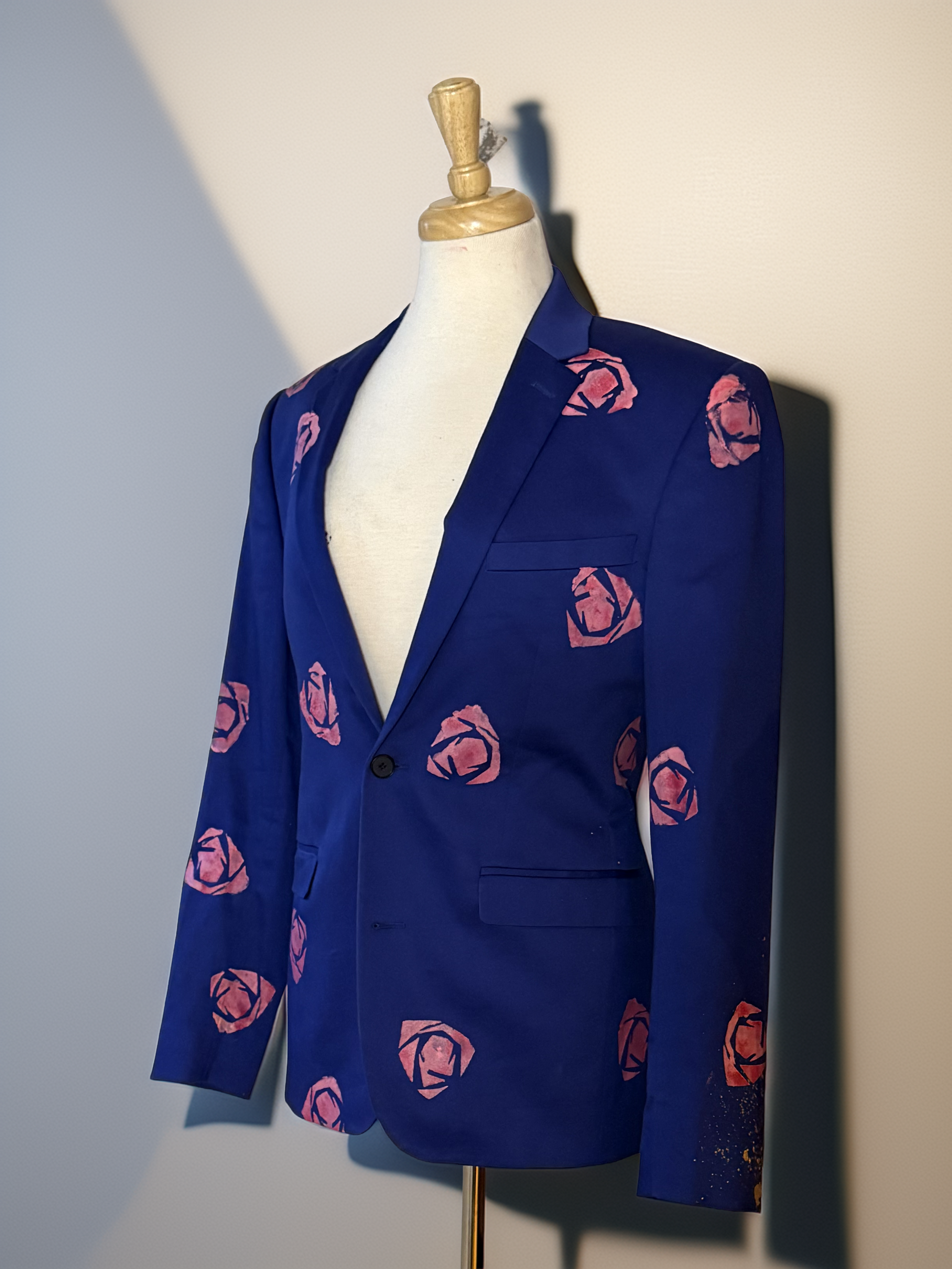 Blue “Fragile Handle with Play” Blazer