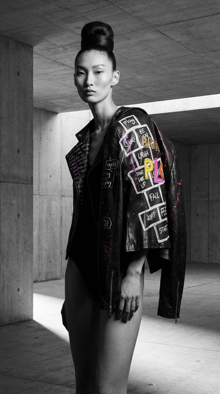 BRING THE PLAY II VEGAN LEATHJER JACKET