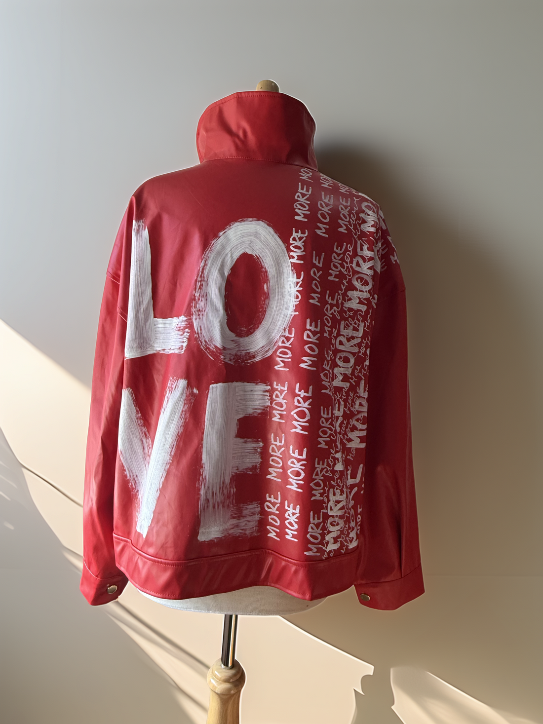 Red Love More  Zip Jacket