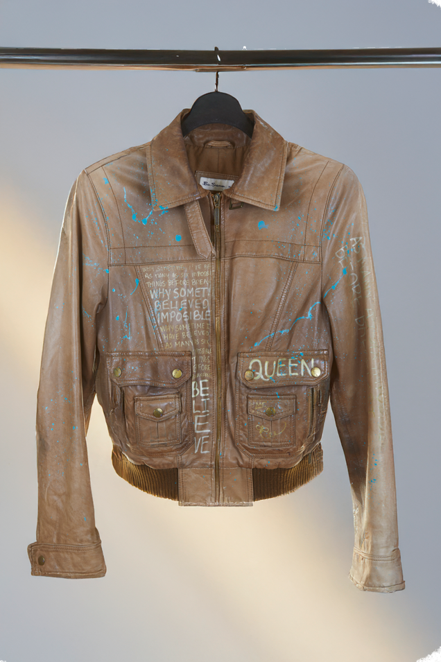 QUEEN BEE BEN SHERMAN VINTAGE LEATJHER JACKET