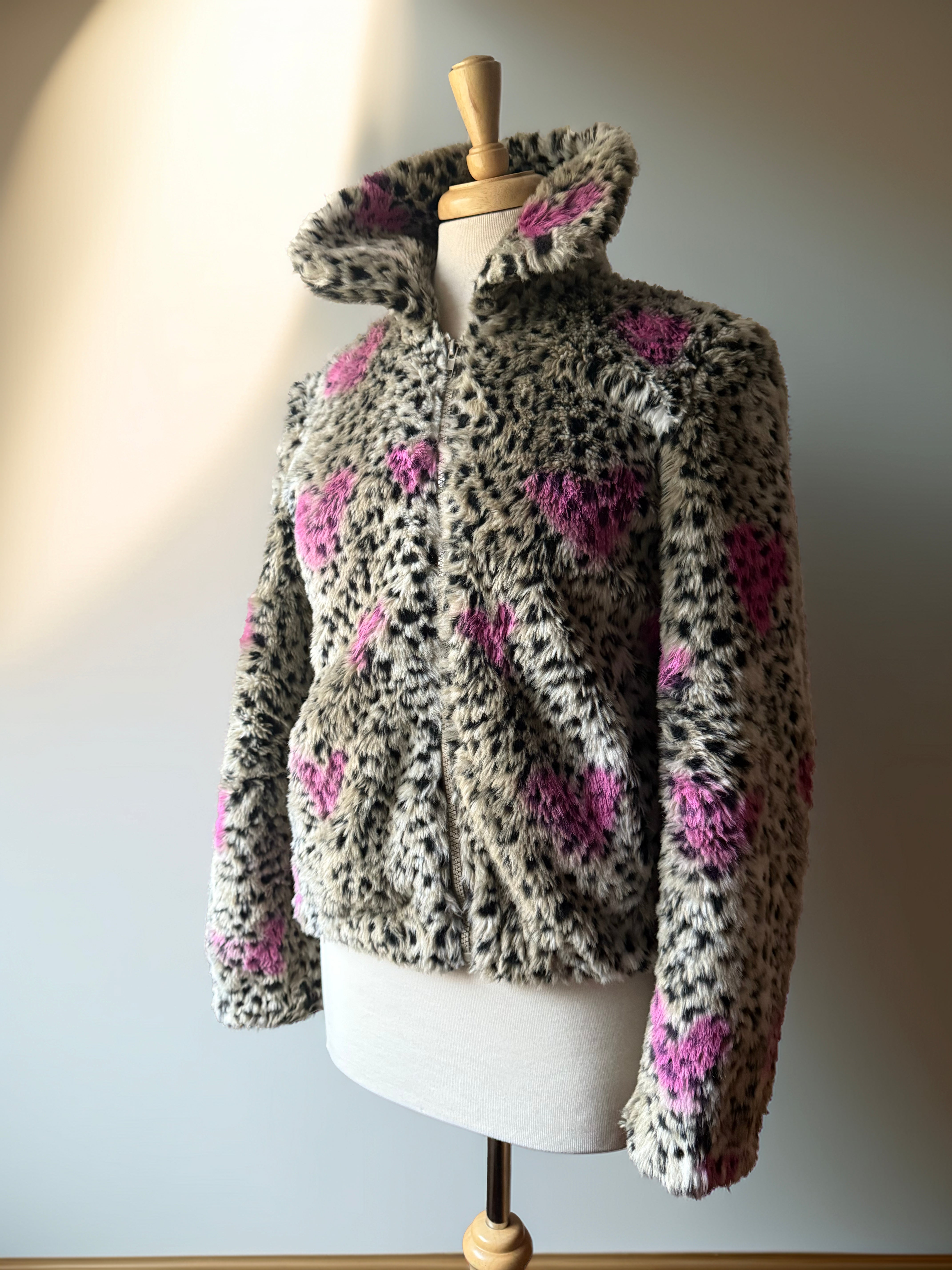 WHY NOT FAUX FUR CROPPED JACKET